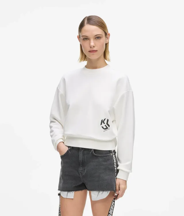 Karl Lagerfeld Jeans Monogram Sweatshirt Baumwolle