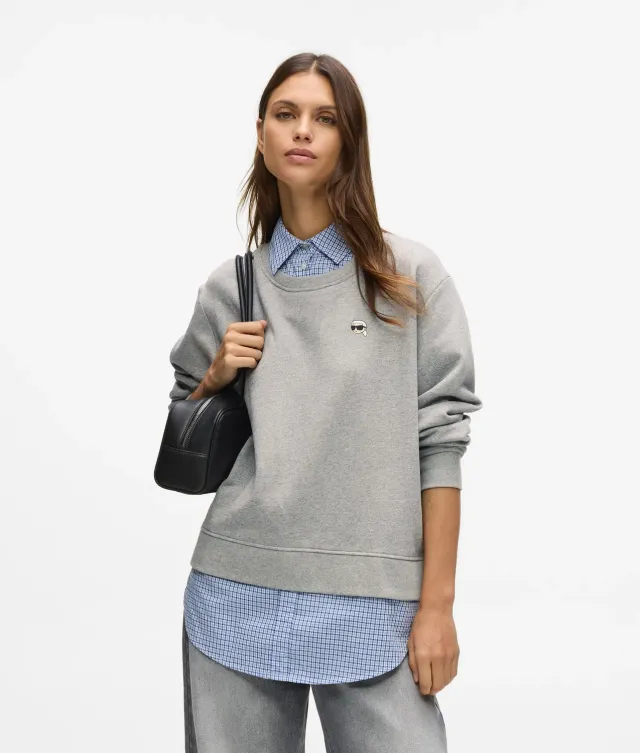 Karl Lagerfeld Ikon Layered Sweatshirt Jersey Karo