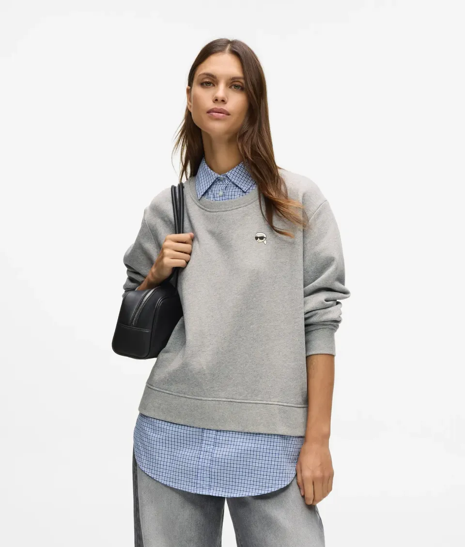 Karl Lagerfeld Ikon Layered Sweatshirt Jersey Karo