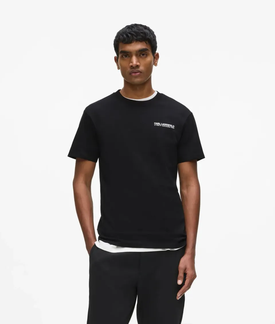 Karl Lagerfeld Rue St-Guillaume Slim T-Shirt Bio-Baumwolle M