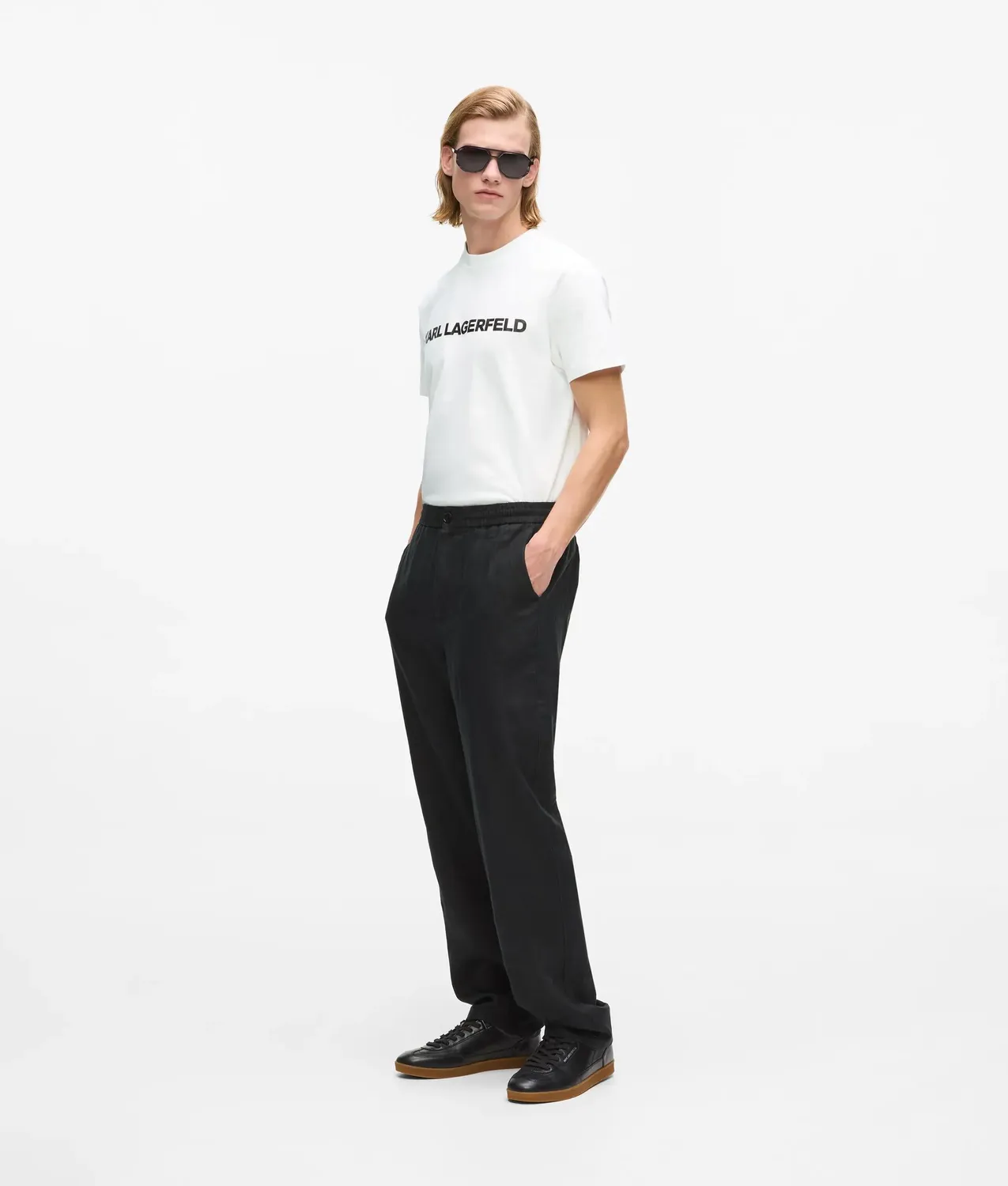 Karl Lagerfeld Logo T-Shirt Brustprint regular