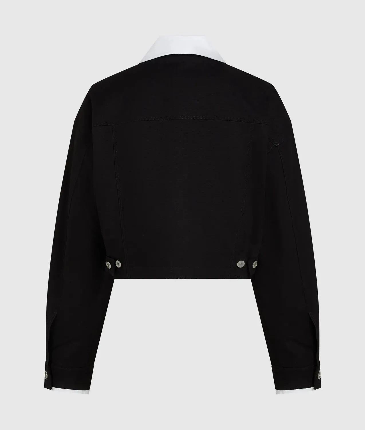 Karl Lagerfeld Jeans Canvas Jacke schwarz-weiß