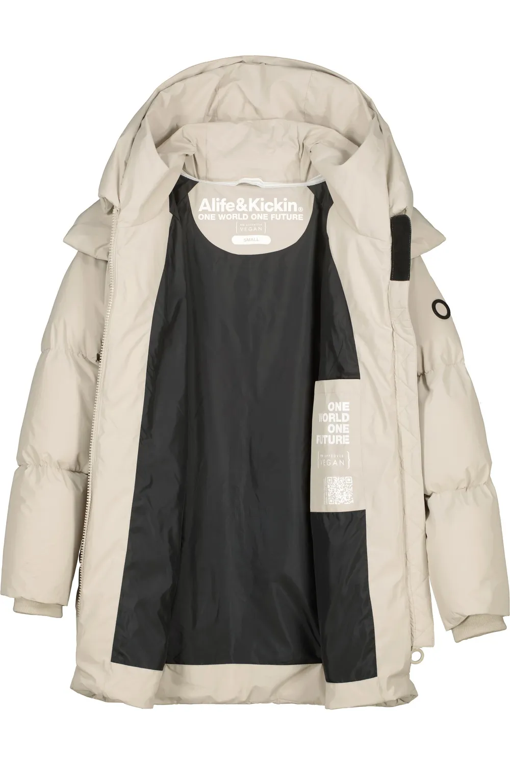 Alife & Kickin LykkeAK A Pufferjacke beige warm gefüttert
