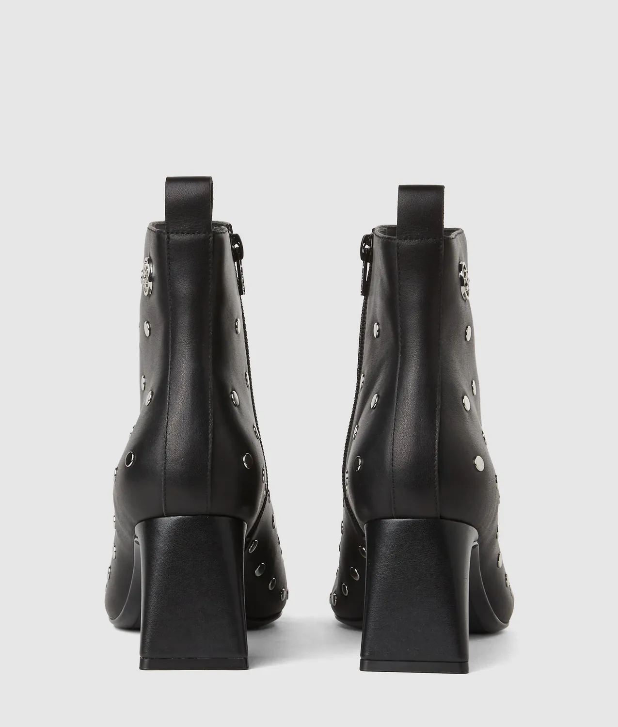 Karl Lagerfeld Beata Stiefeletten schwarz Nieten Plateau