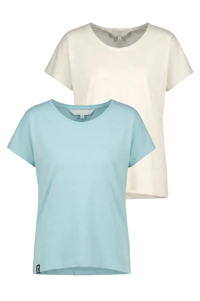 Alife & Kickin SofiaAK A Doublepack T-Shirt hellblau Damen
