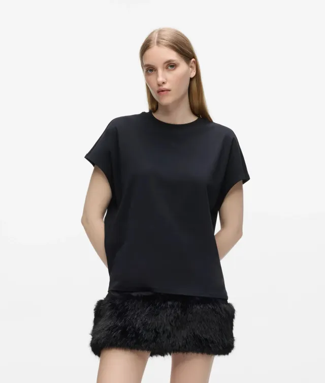 Karl Lagerfeld Capped Sleeve T-Shirt Autograph