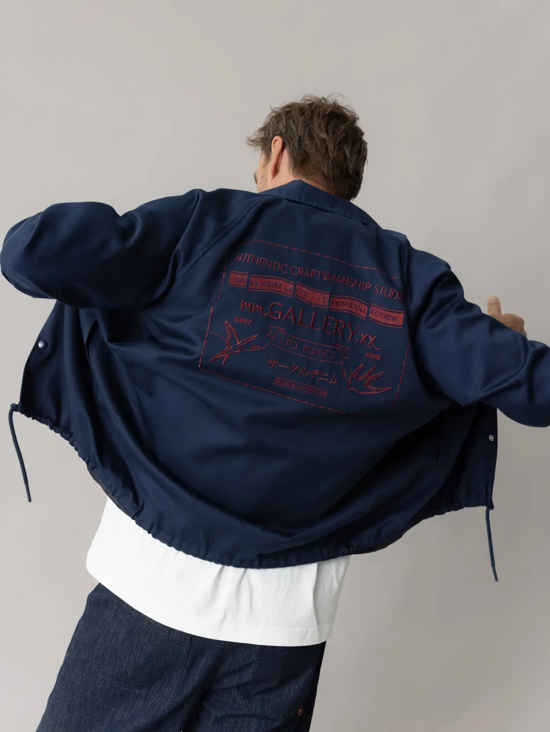 Mos Mosh MMGStudio Coach Jacket Indigo Blau Regular