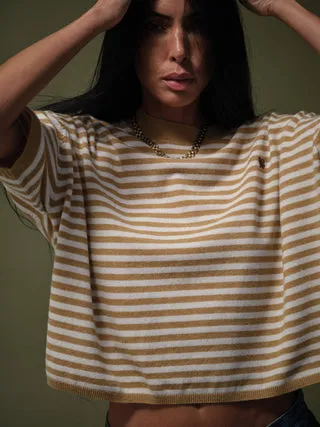 Mos Mosh MMHPoetic Stripe Strickpullover gestreift