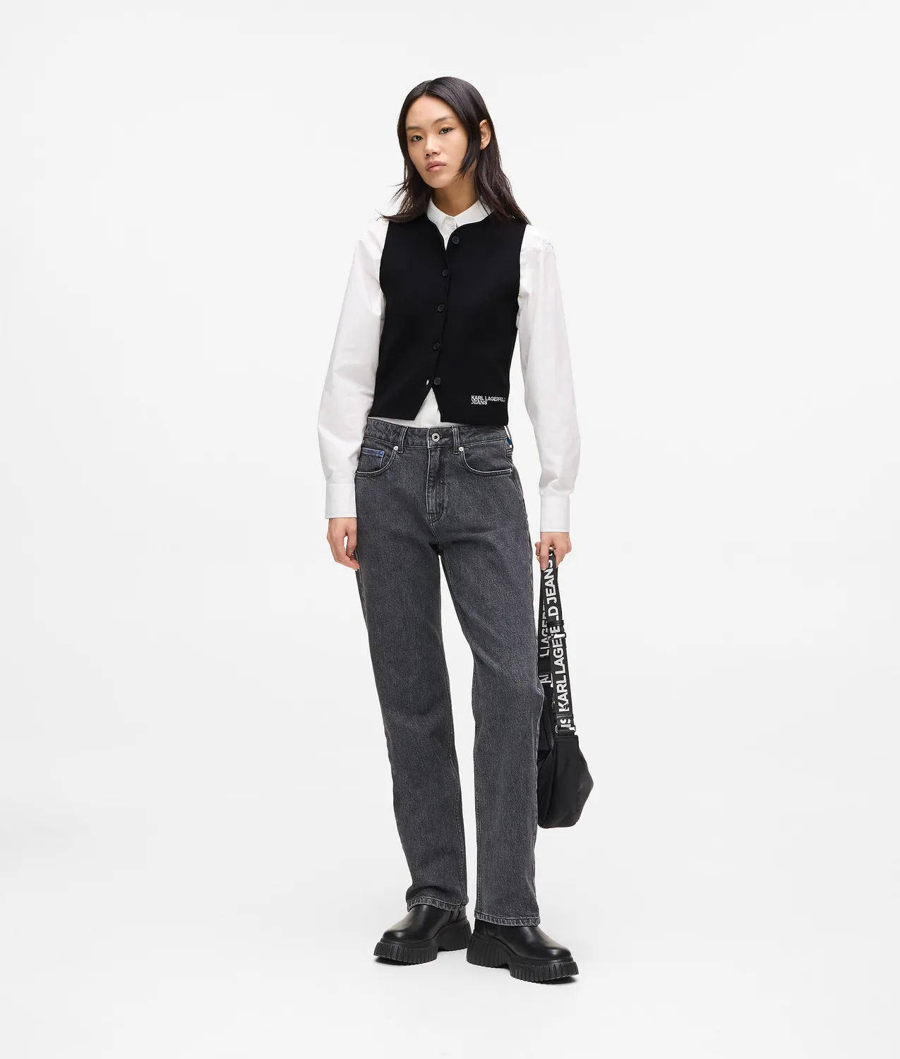 Karl Lagerfeld KL Jeans Strickweste Damen tailliert
