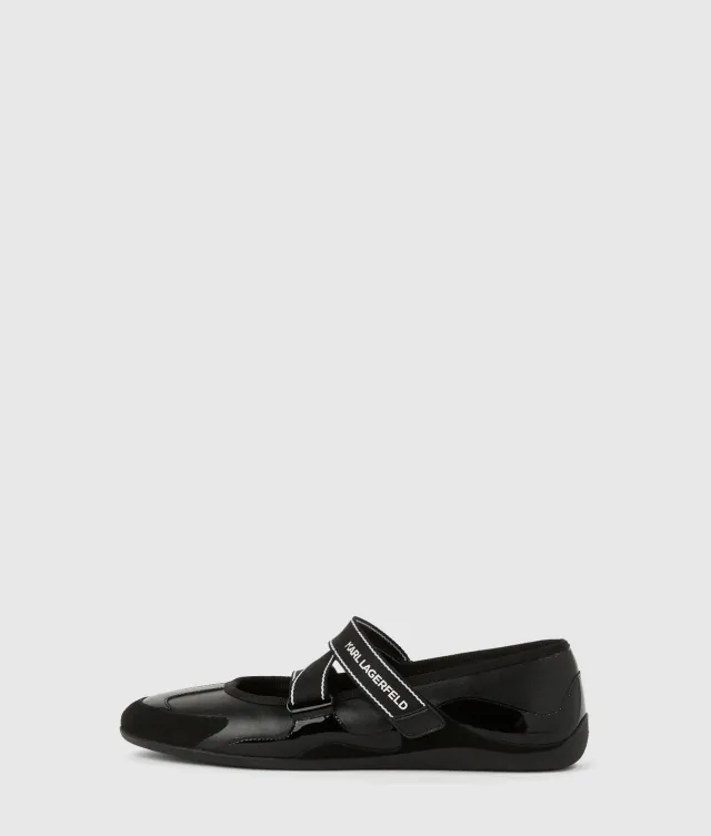 Karl Lagerfeld Altia Kross Ballerinas Leder metallic
