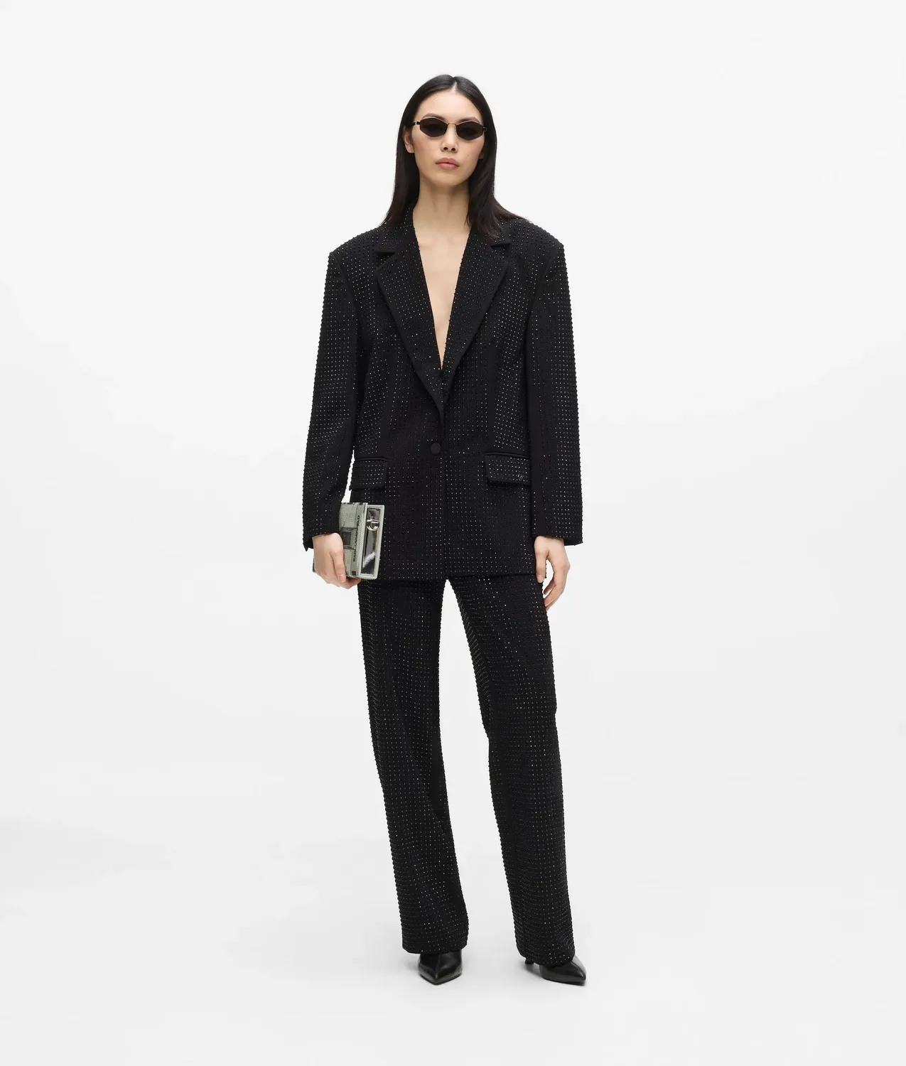 Karl Lagerfeld Rhinestone Blazer Damen 6 mit Strass