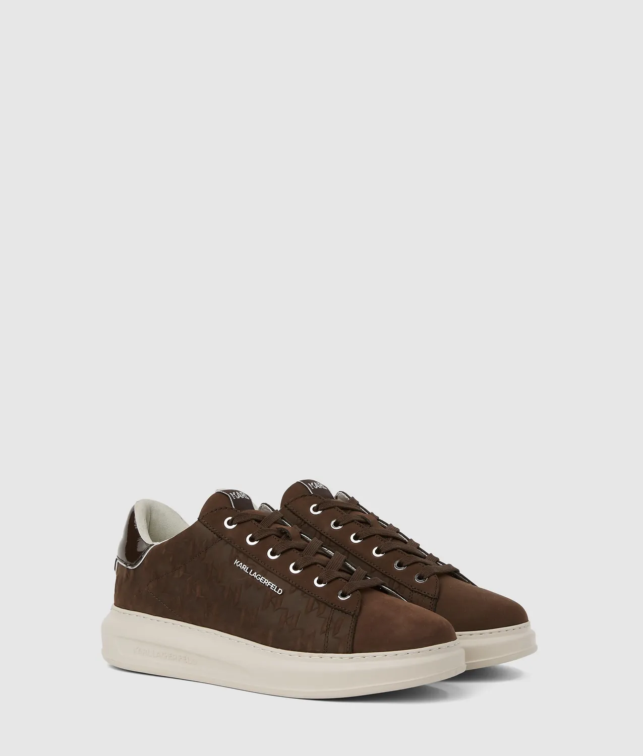 Karl Lagerfeld Monogram Kapri Sneaker Nubuk Größe 7-13 Logo