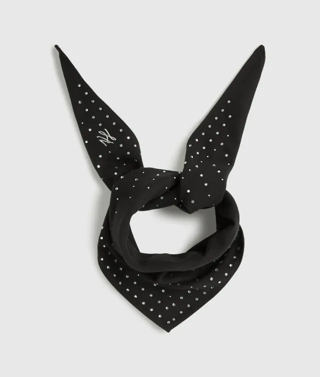 Karl Lagerfeld K/Autograph Dreieckstuch Strass One Size