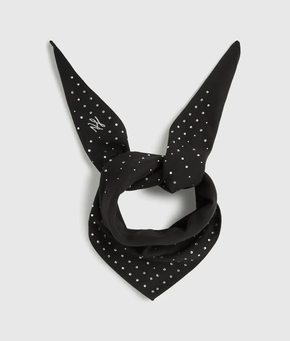 Karl Lagerfeld K/Autograph Dreieckstuch Strass One Size