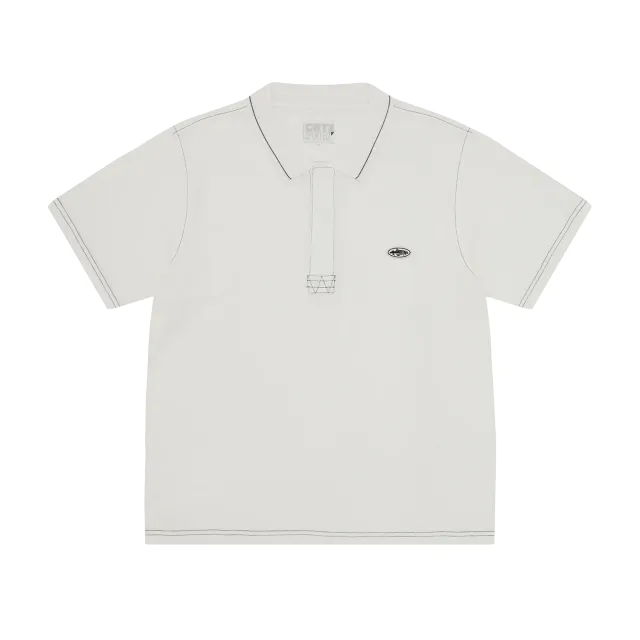 Corteiz Island Polo Shirt Creme Baumwolle
