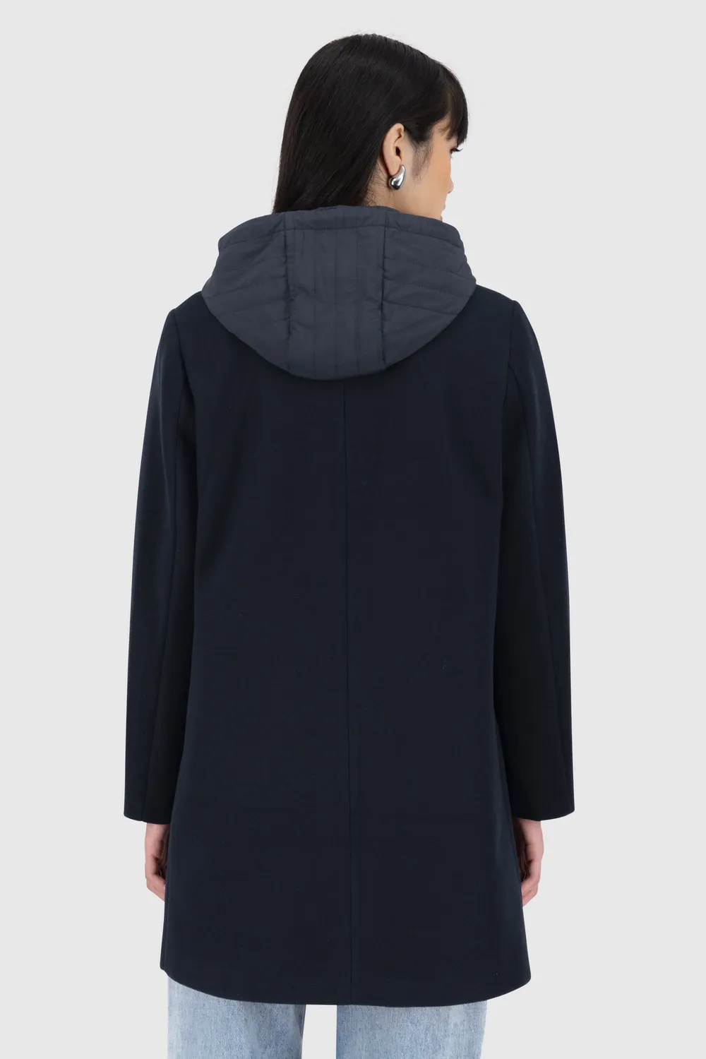 Alife & Kickin AjaAK A Jacket Wintermantel Dunkelblau Wolloptik