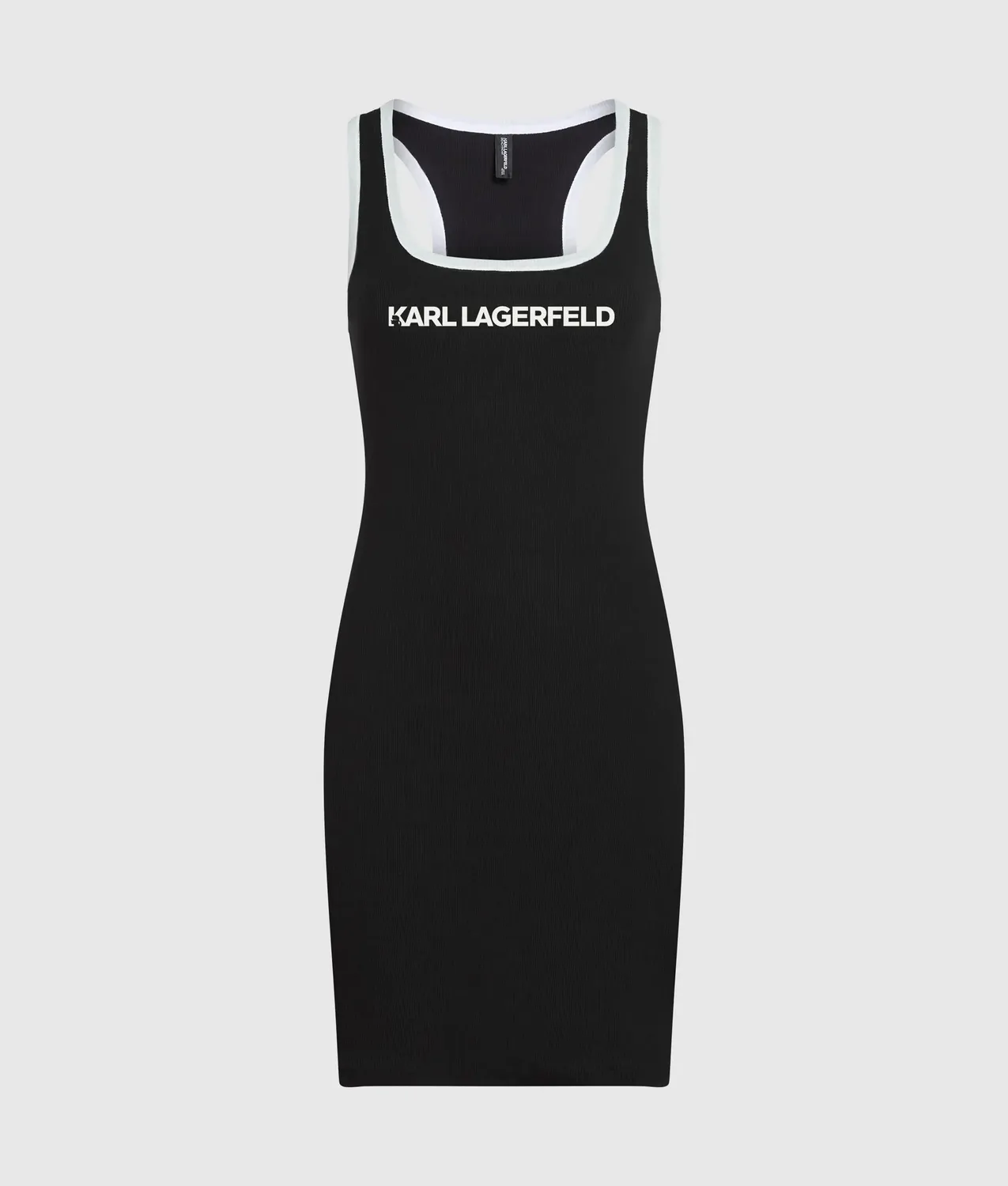 Karl Lagerfeld Logo Beach Tankkleid Midi Paspel