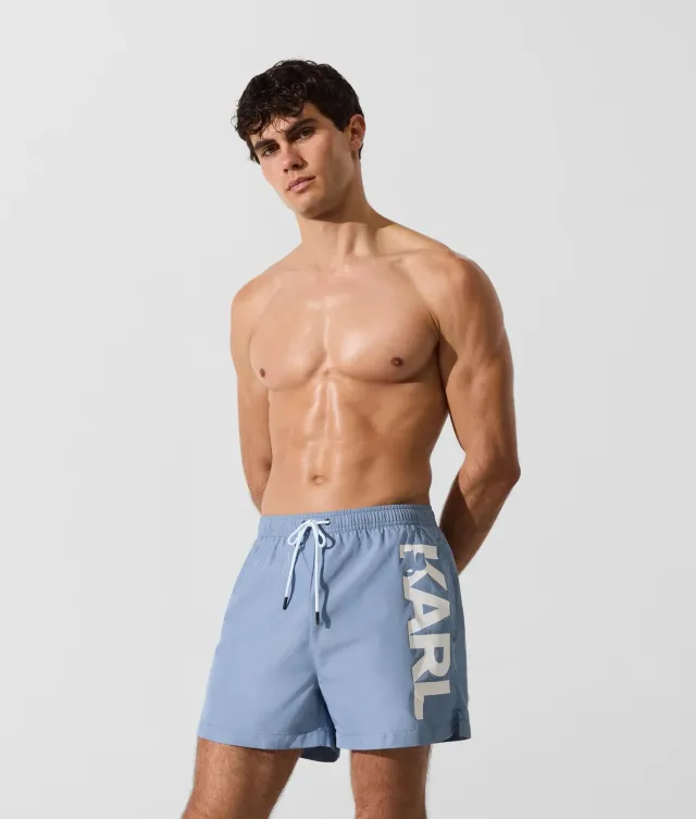 Karl Lagerfeld Logo Boardshorts Badeshorts Polyester