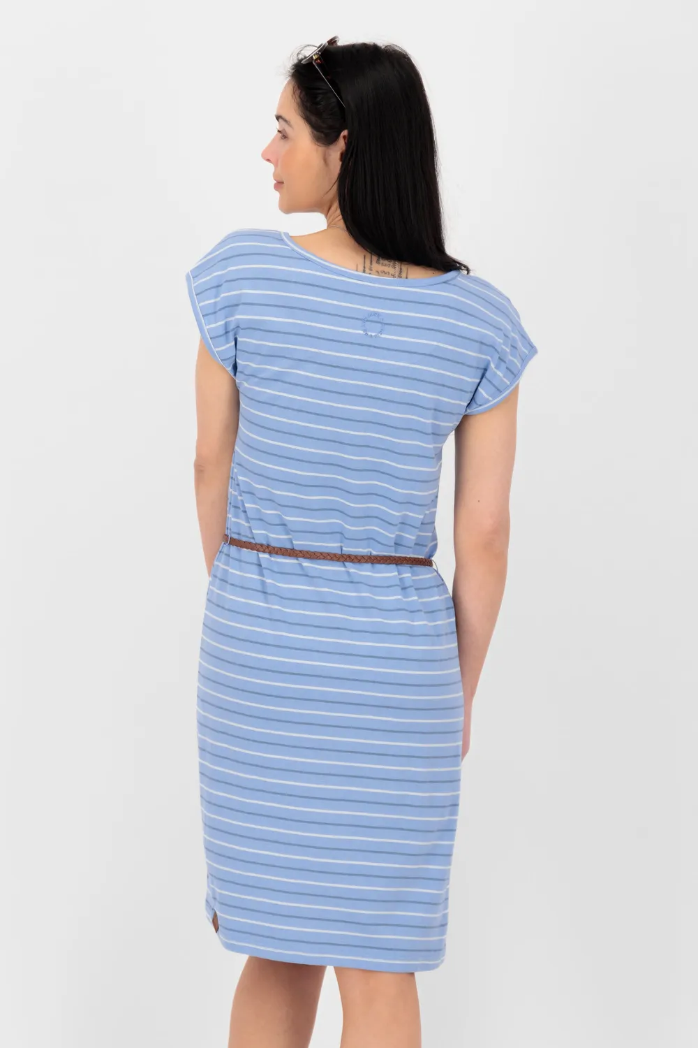 Alife & Kickin ElliAK Z Kleid hellblau gestreift Jersey