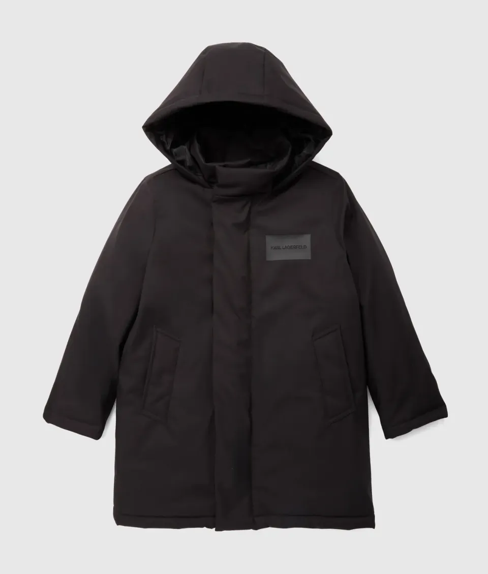 Karl Lagerfeld Boys Parka mit Kapuze wattiert