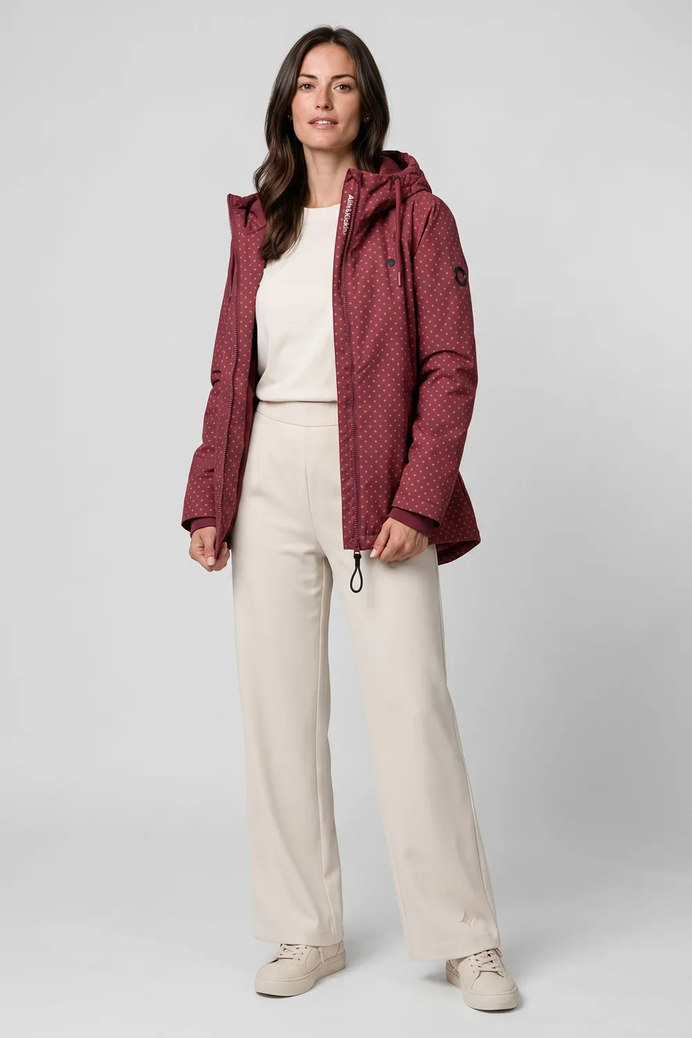 Alife & Kickin LilouAK B Jacke lang Dunkelrot Damen