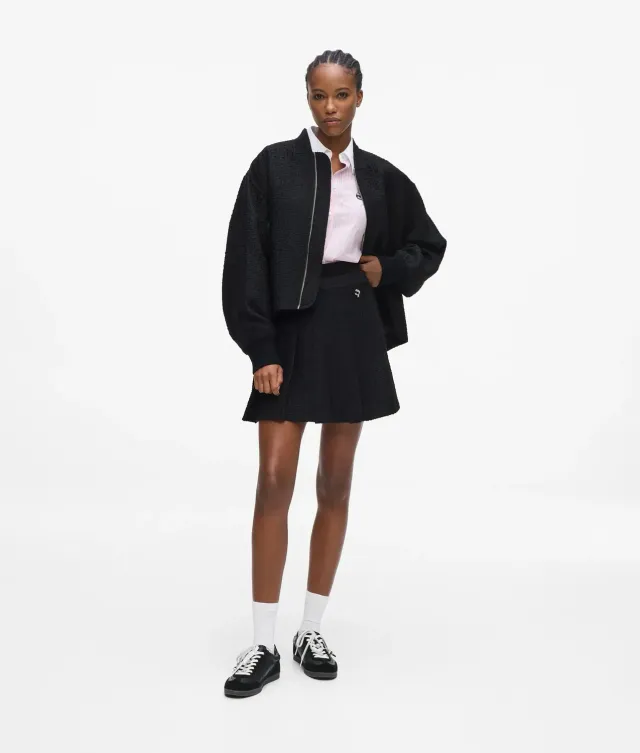 Karl Lagerfeld Ikon Boucle Faltenrock Mini 0-10