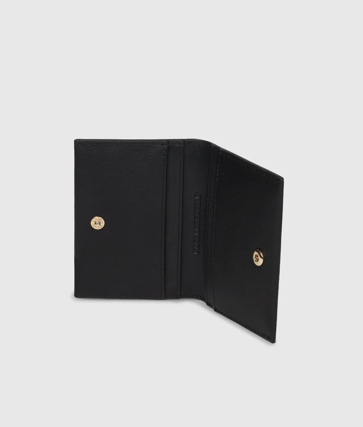 Karl Lagerfeld K/Signature Kartenetui Leder schwarz