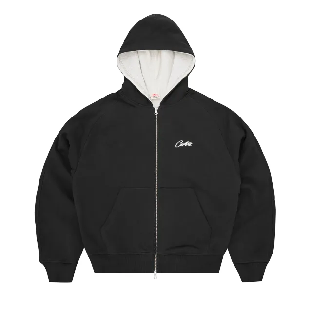 Corteiz HMP Thermal Zip Hoodie Black Fleece