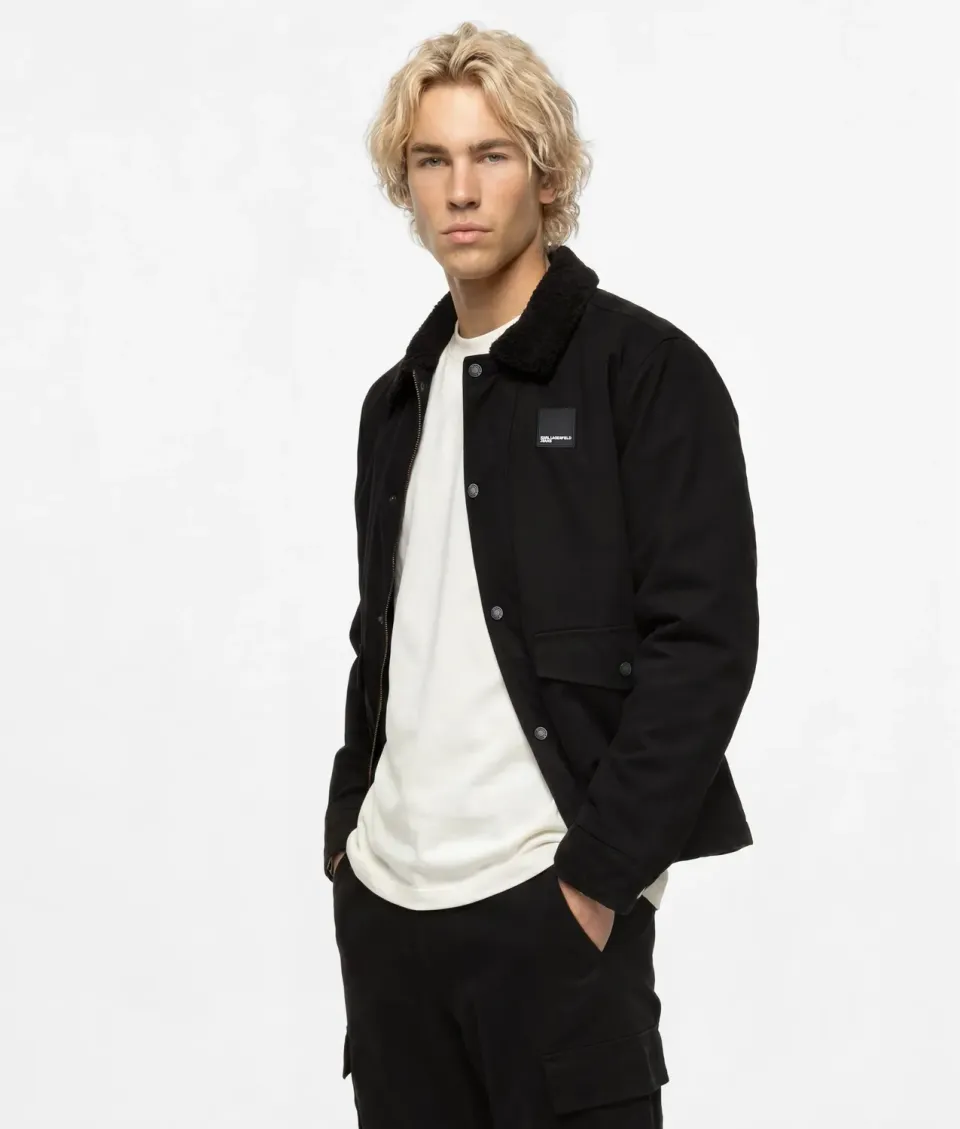 Karl Lagerfeld Coated Cotton Jacke Teddy XS-XXL