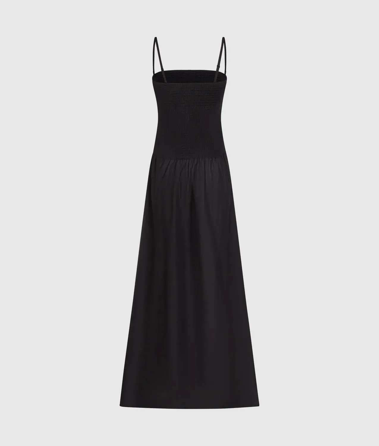 Karl Lagerfeld Signature Maxikleid Drop-Waist abnehmbare Träger