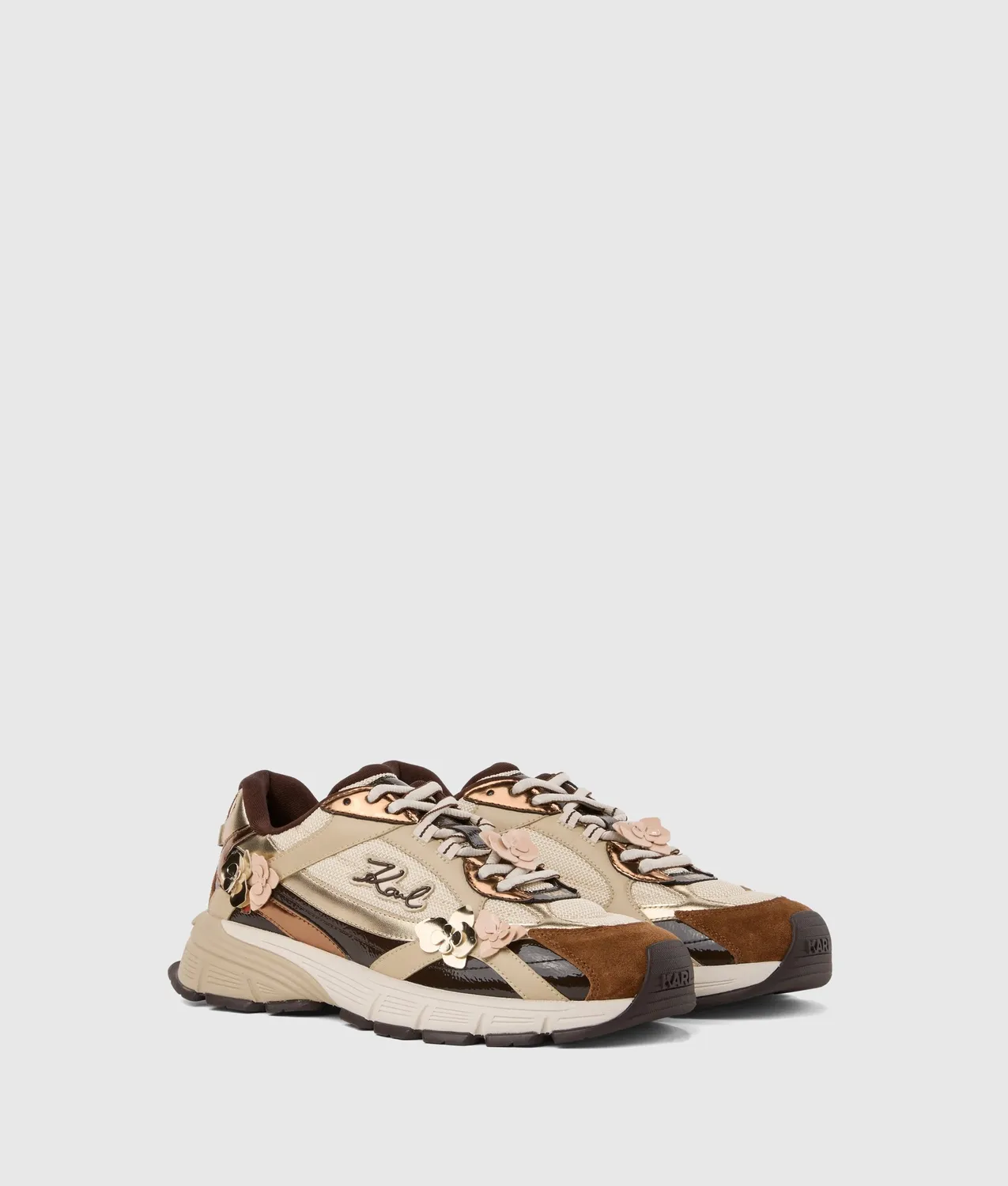Karl Lagerfeld Eyewear Orion Flora Trim Sneaker Leder