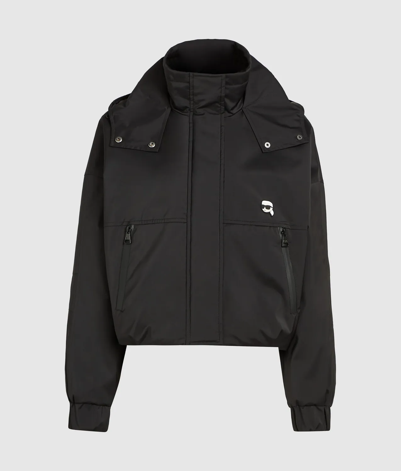 Karl Lagerfeld Ikon Kapuzenjacke leicht schwarz