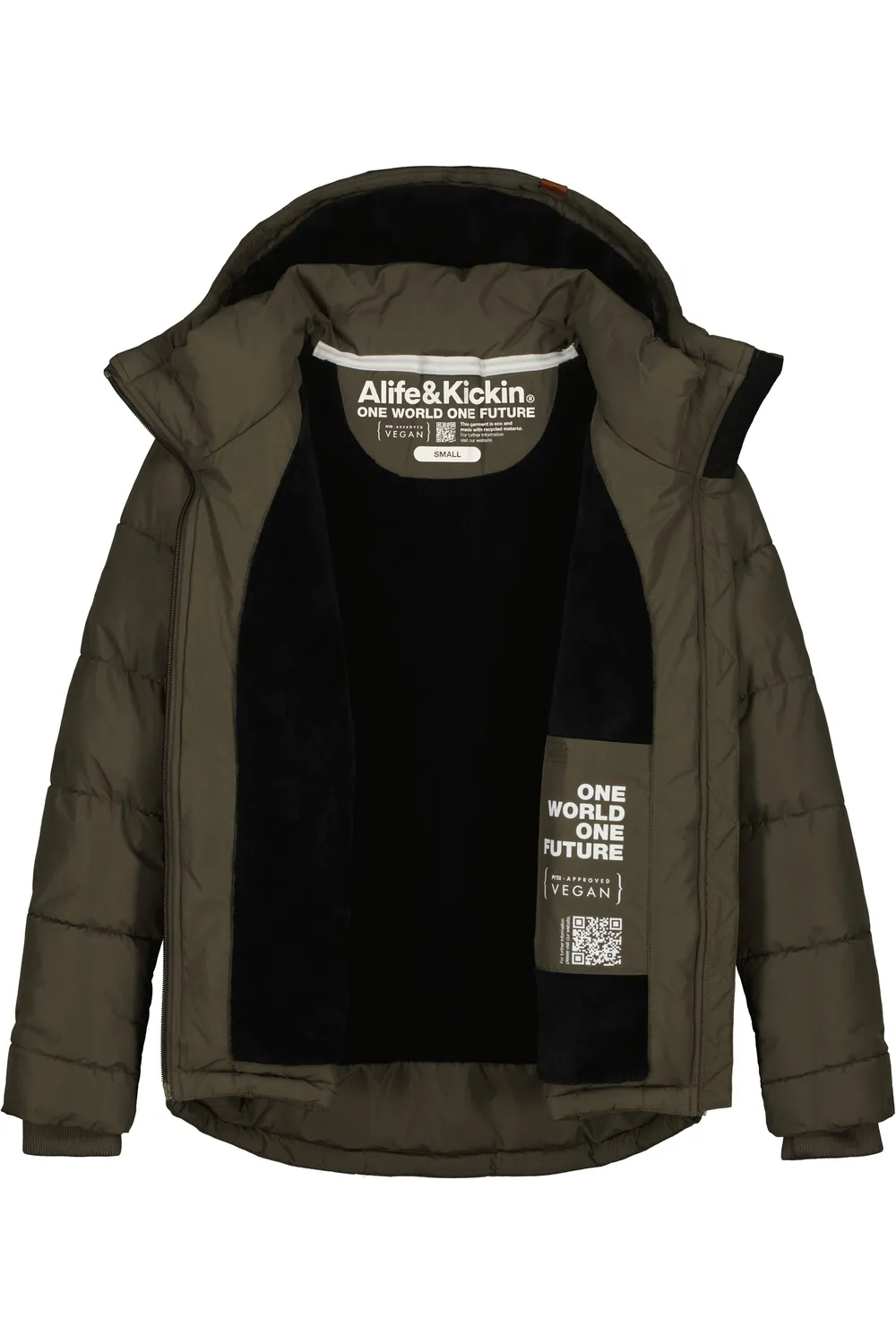 Alife & Kickin JuanaAK A Steppjacke Dunkelgrün Teddyfutter