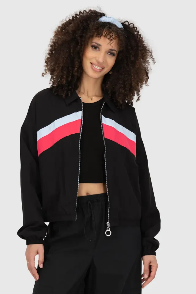 Alife & Kickin RyaAK A Jacke Schwarz Polyamid leicht
