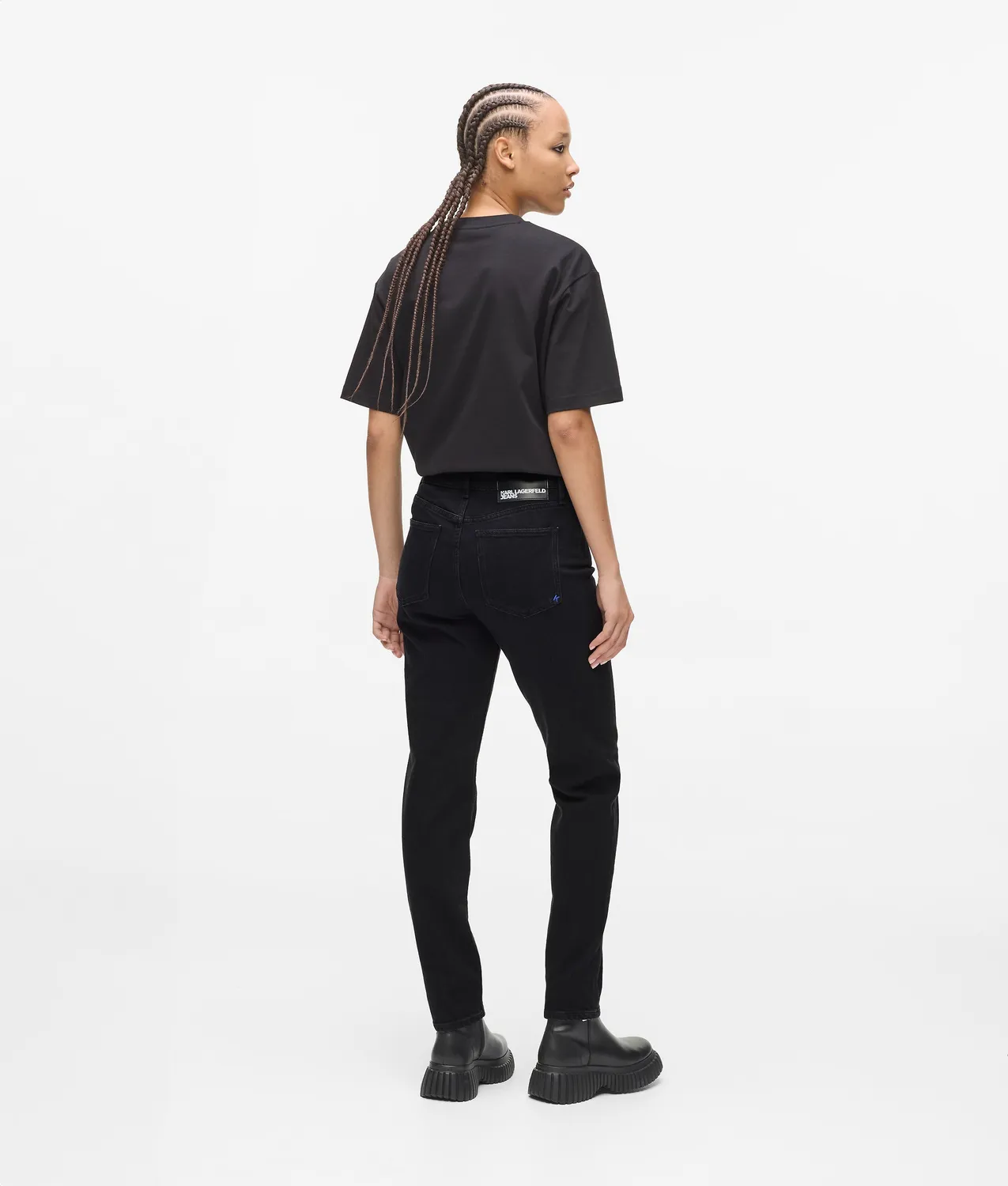 Karl Lagerfeld Jeans Mom Jeans High-Rise Jeans stonewashed