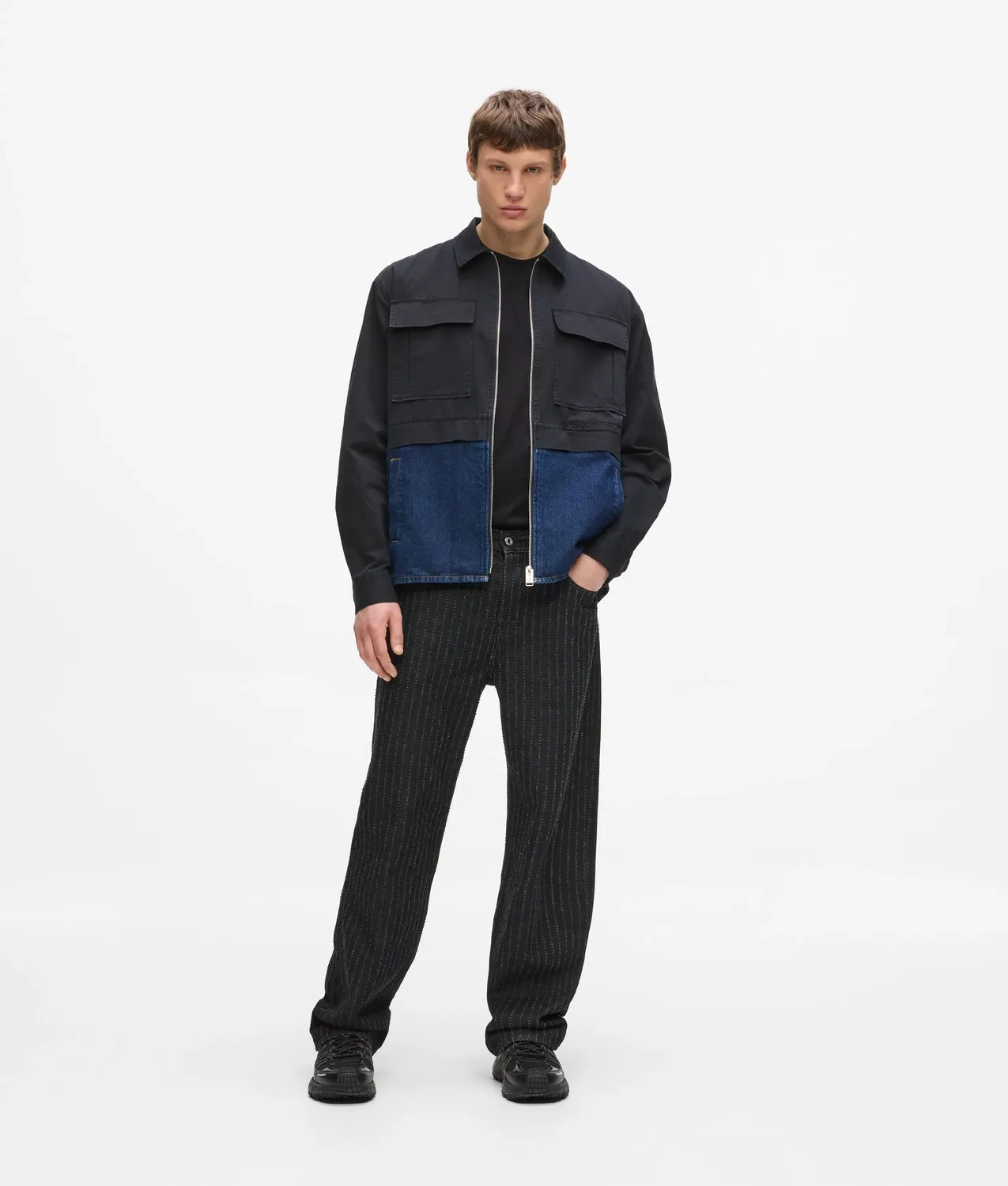 Karl Lagerfeld Jeans Twill Denim Overshirt XS-XXL Brusttaschen