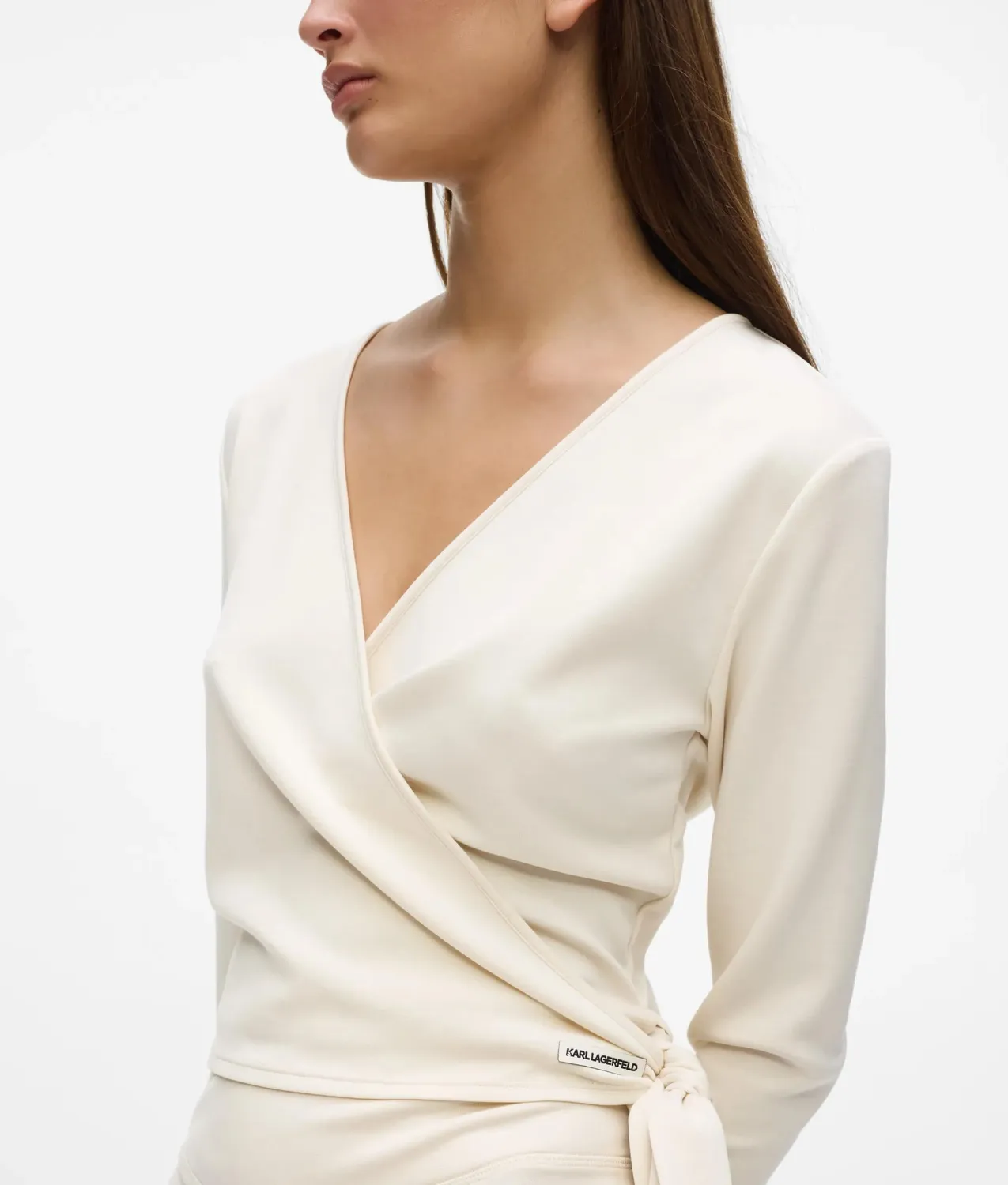 Karl Lagerfeld Loungewear Wickeltop Langarm