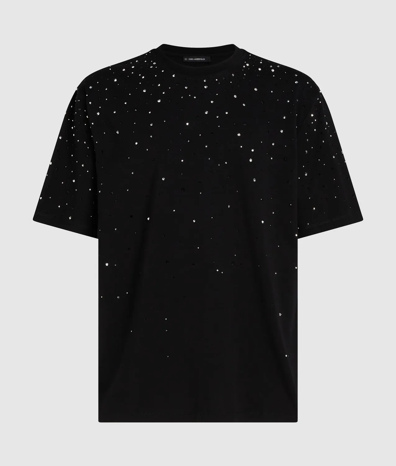Karl Lagerfeld T-Shirt Rhinestone Dégradé Strass Größe M