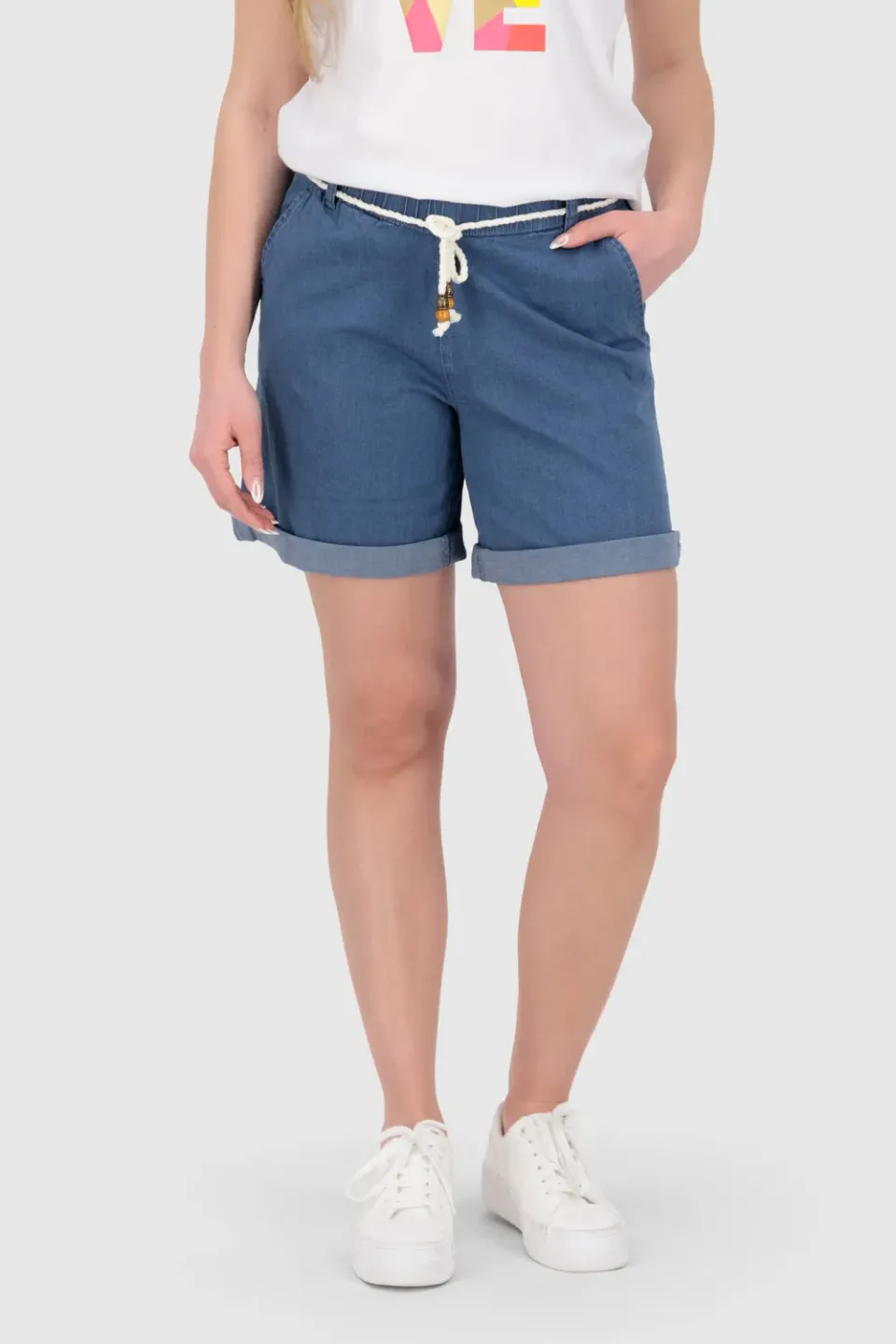 Alife & Kickin CristinaAK A DNM Shorts Blau Denim