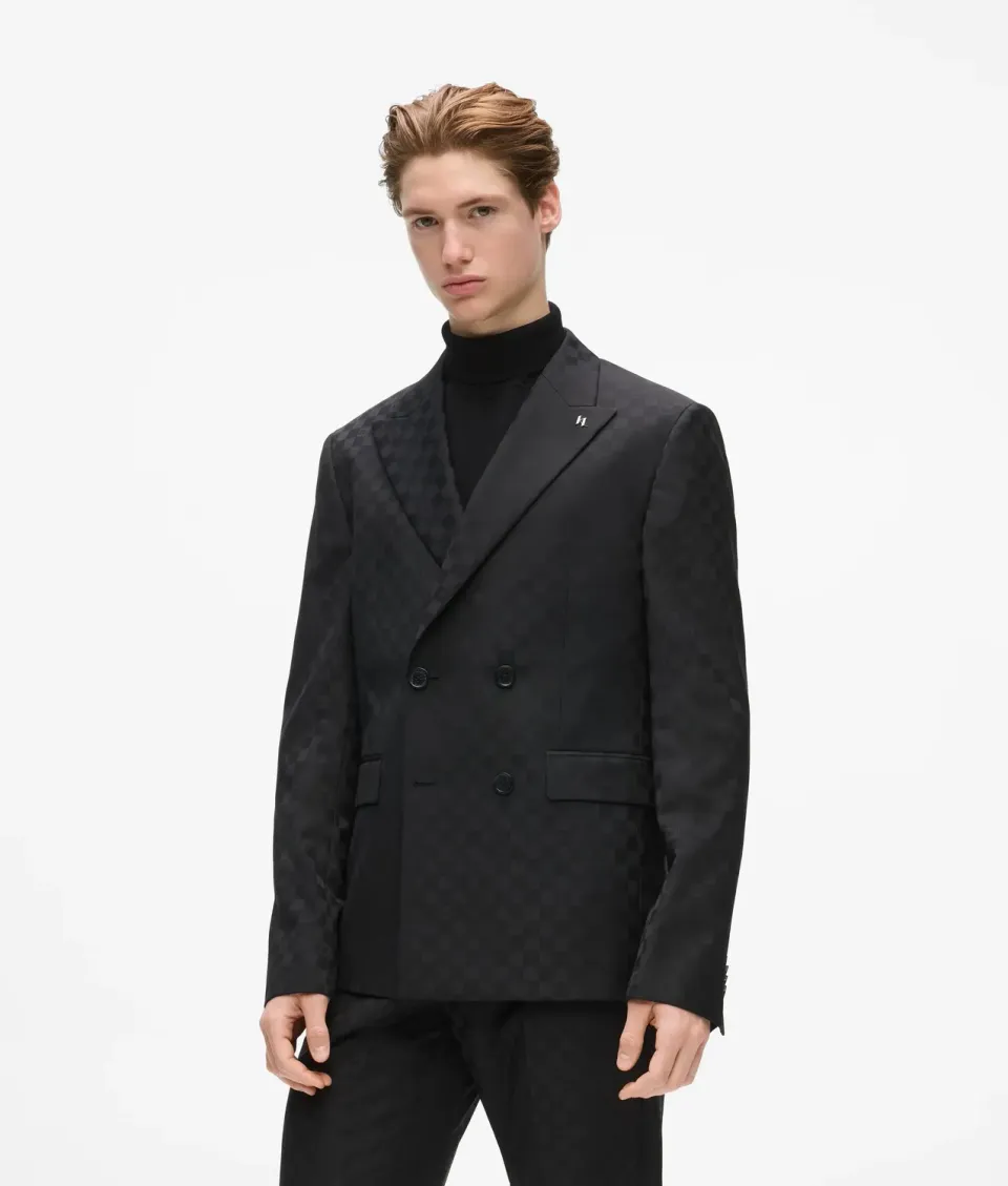 Karl Lagerfeld Checked Blazer doppelreihig kariert