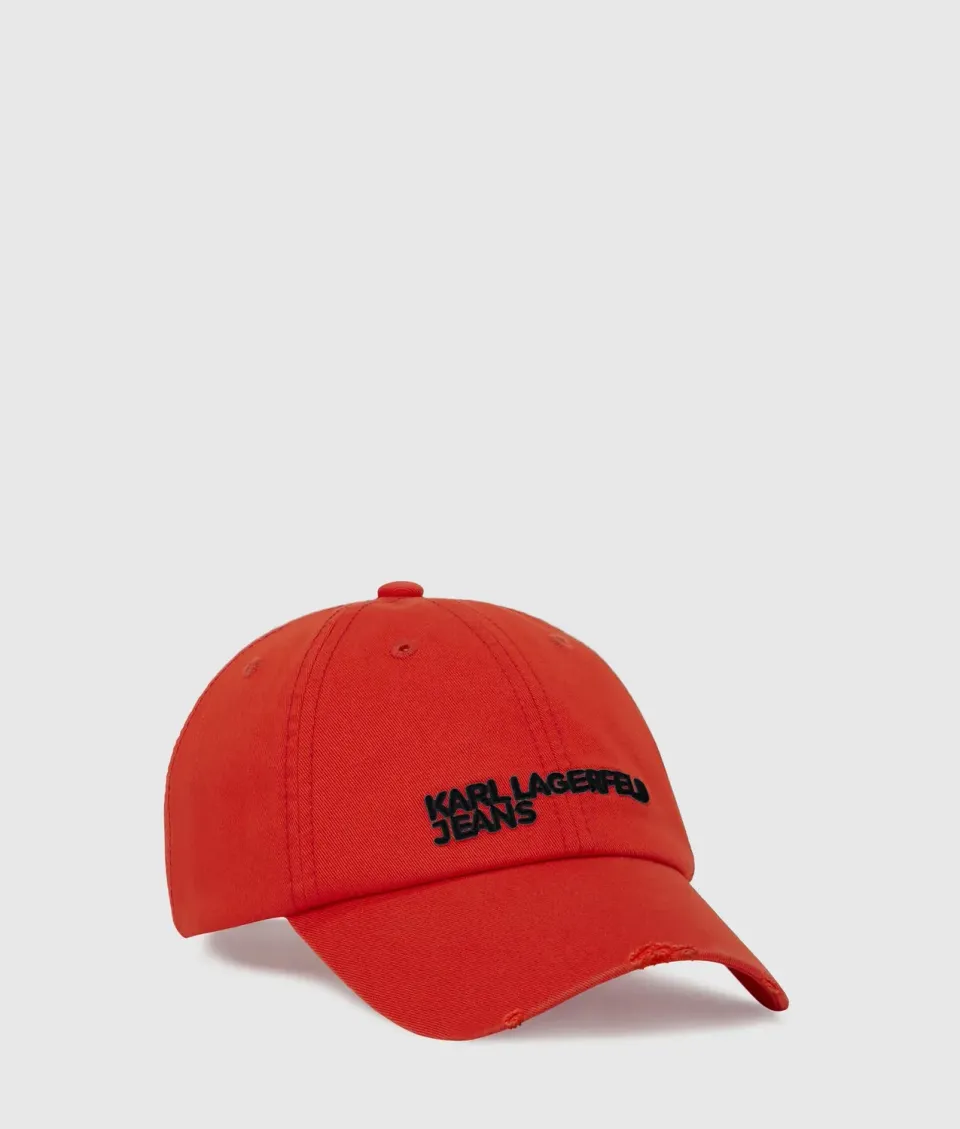 Karl Lagerfeld KL Jeans Cap bestickt Baumwolle
