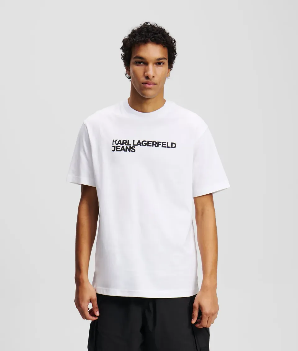 Karl Lagerfeld Jeans Logo T-Shirt Baumwolle Regular Fit