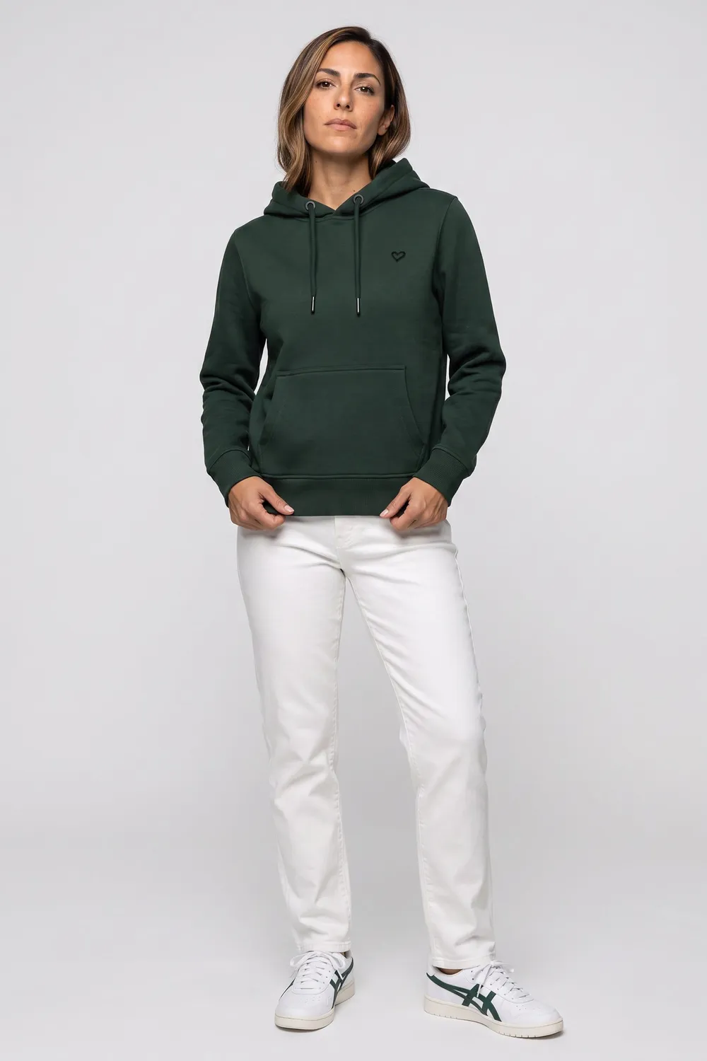 Alife & Kickin SorgaAK A Hoodie Dunkelgrün Damen