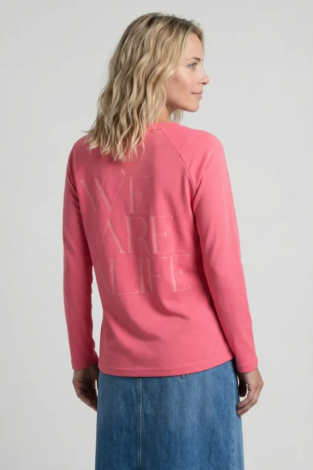 Alife & Kickin GaiaAK P Longsleeve Elegance Pink Bio-Baumwolle