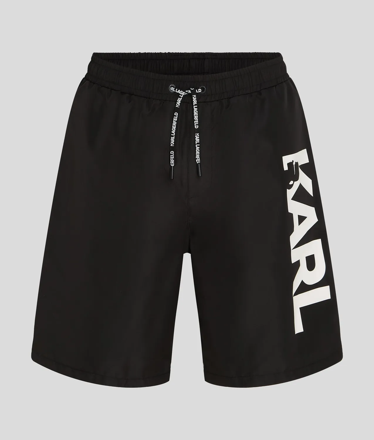 Karl Lagerfeld Logo Boardshorts Badehose mit Kordelzug