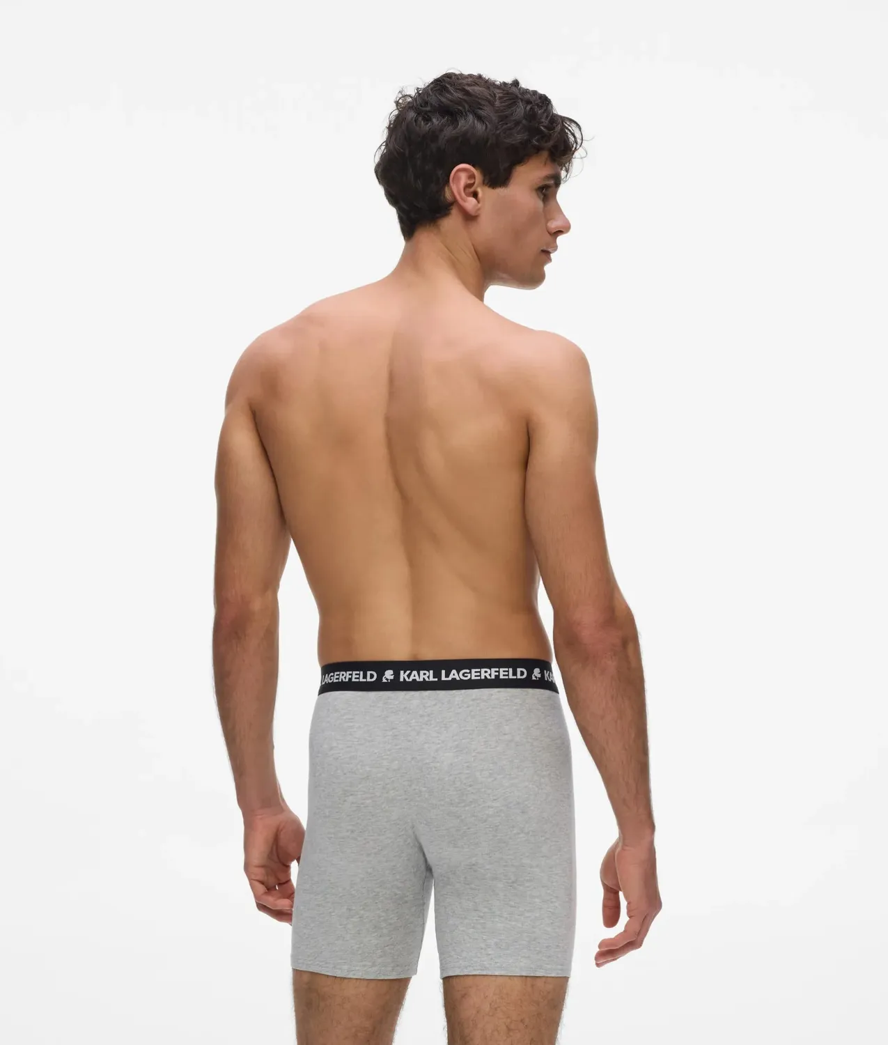 Karl Lagerfeld Logo Trunks 3er Pack Bio-Baumwolle lang