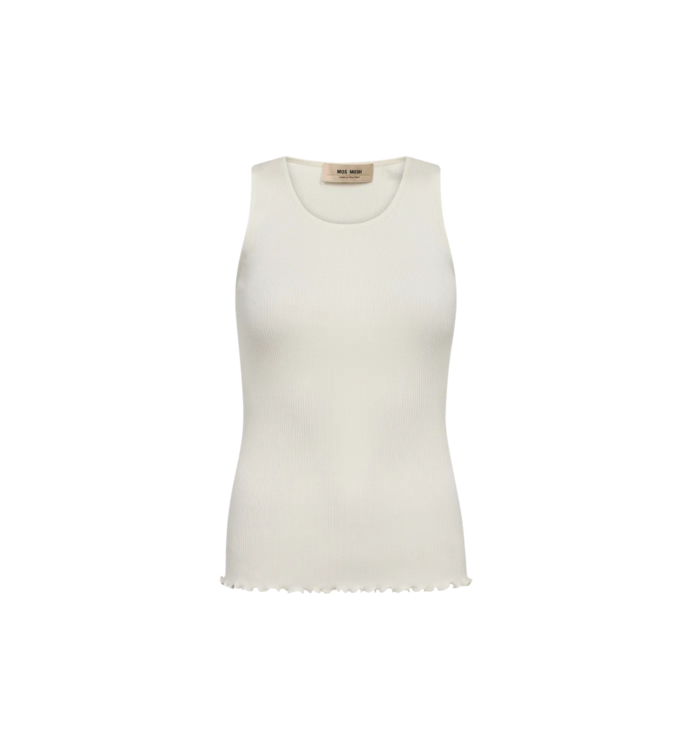 Mos Mosh MMElaine Seamless Silk Top Ecru S/M Seide