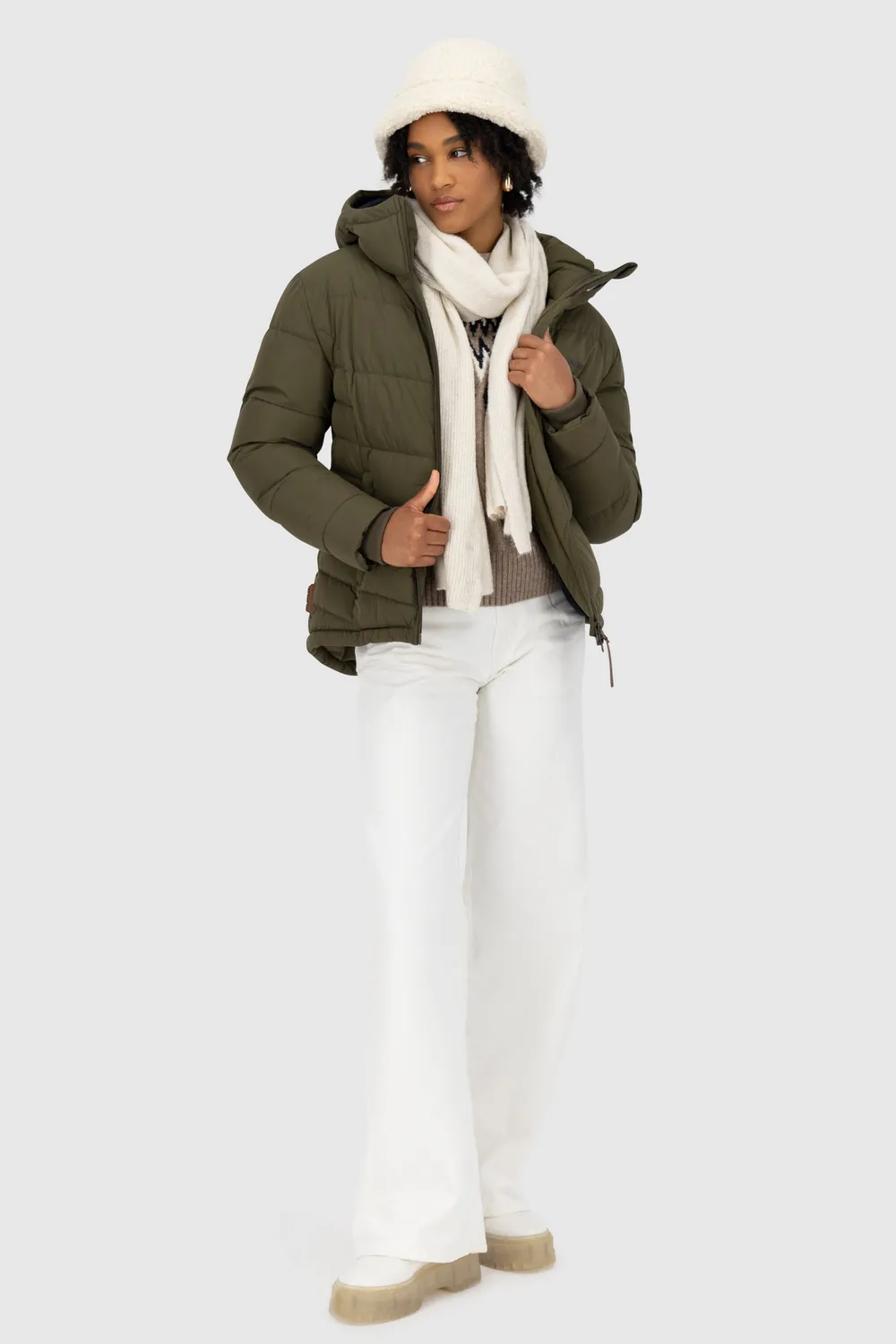 Alife & Kickin JuanaAK A Steppjacke Dunkelgrün Teddyfutter