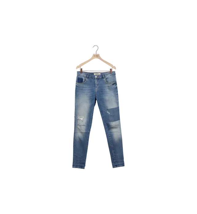 Mos Mosh MMBradford Block Jeans Hellblau 28