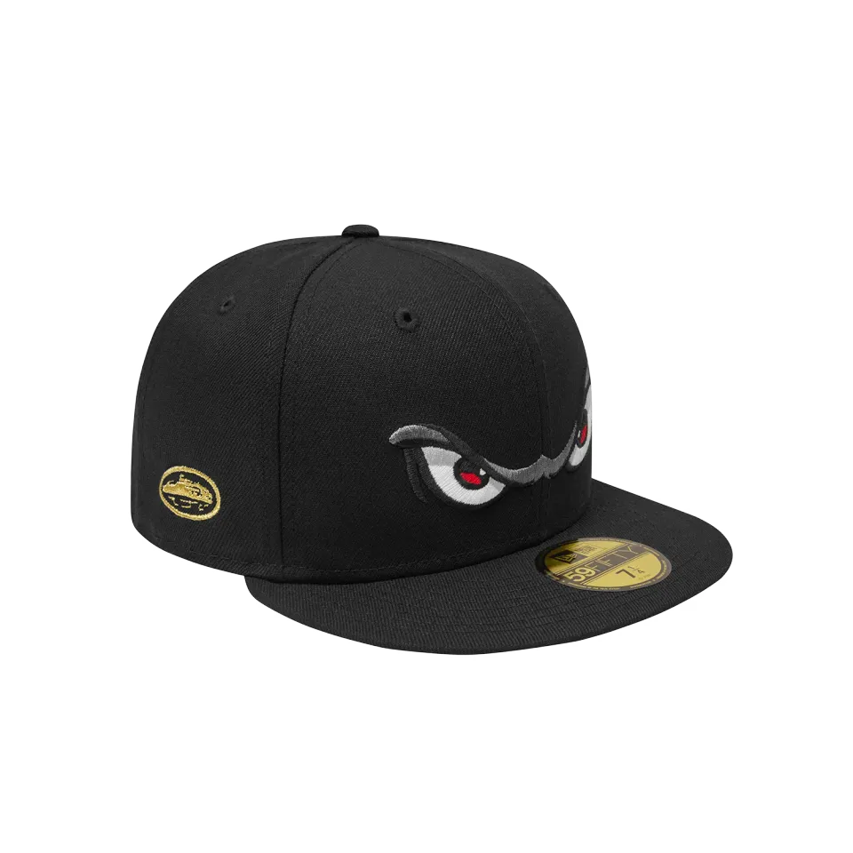 Corteiz Storm New Era 59Fifty Cap Schwarz Fitted